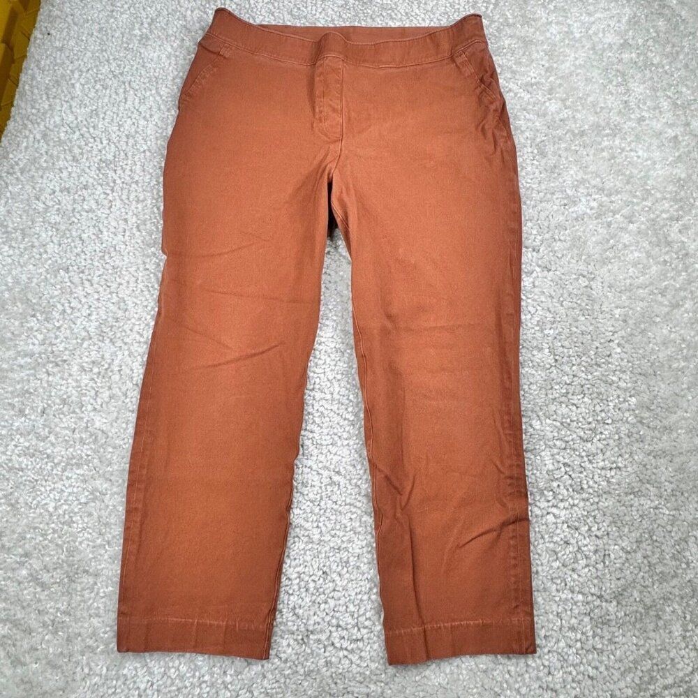 Spanx On The Go Ankle Slim Stretch Cropped Pant Bronzed Glow FLAWS - Picture 2 of 13